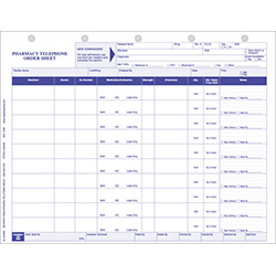 Telephone Order Sheet